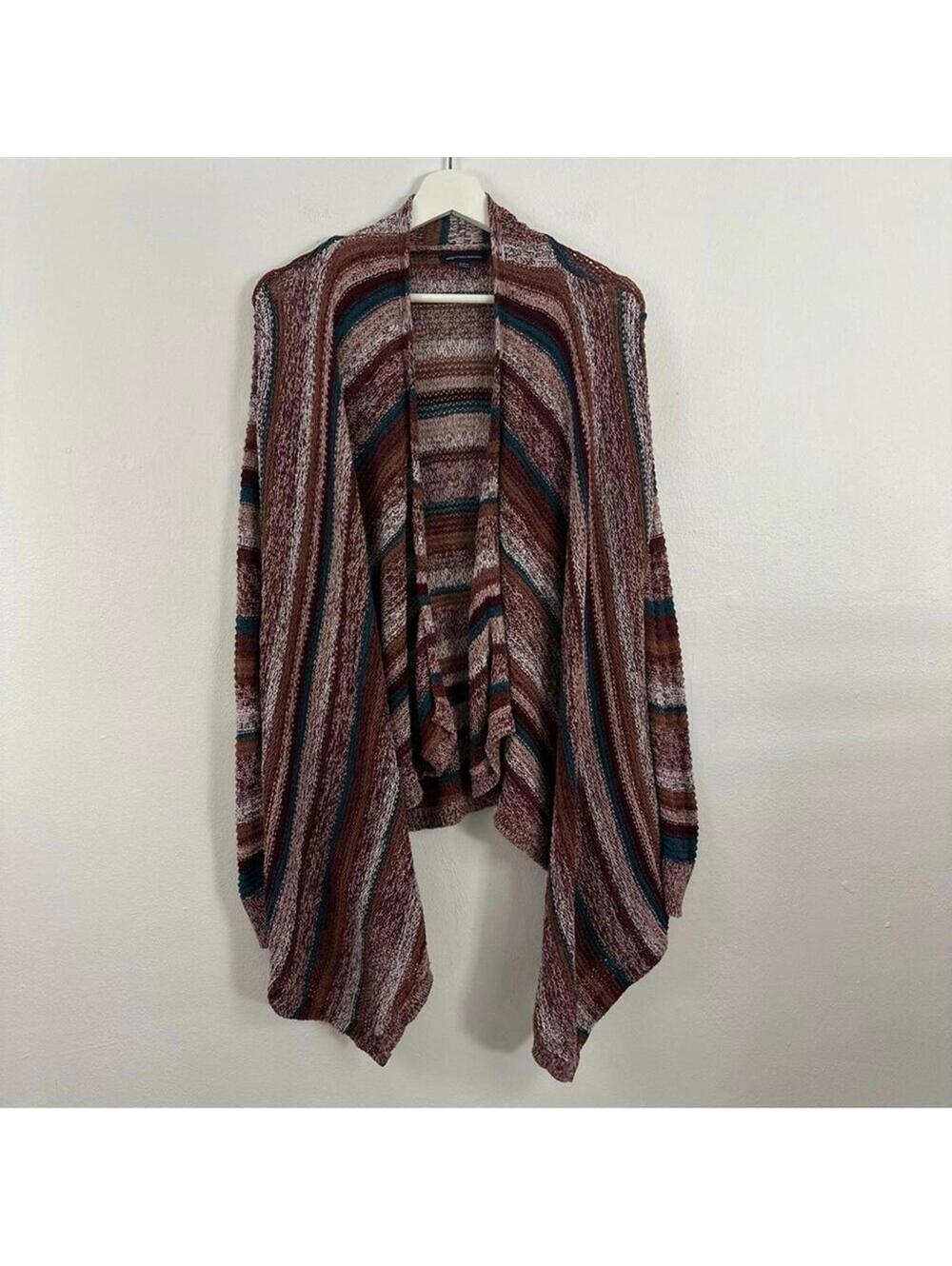 American Eagle Open Front Waterfall Cardigan Women's Size M